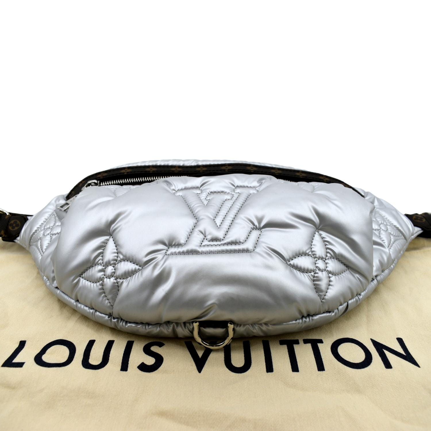 Louis Vuitton Maxi Bumbag Silver in Econyl Recycled Nylon with Silver-tone  - US