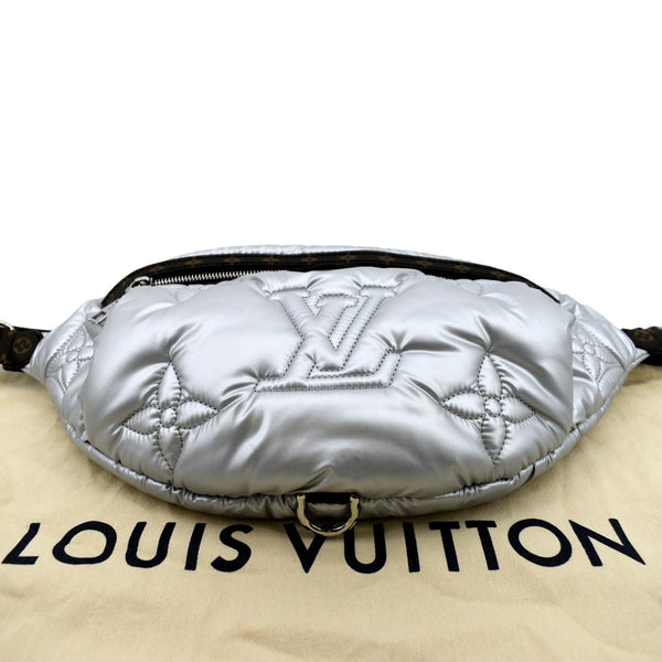 Louis Vuitton Nylon Monogram Canvas Maxi Bumbag in silver color - Bottom