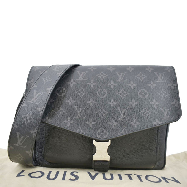 LOUIS VUITTON Taigarama Messengerama Monogram Eclipse Messenger Bag Grey