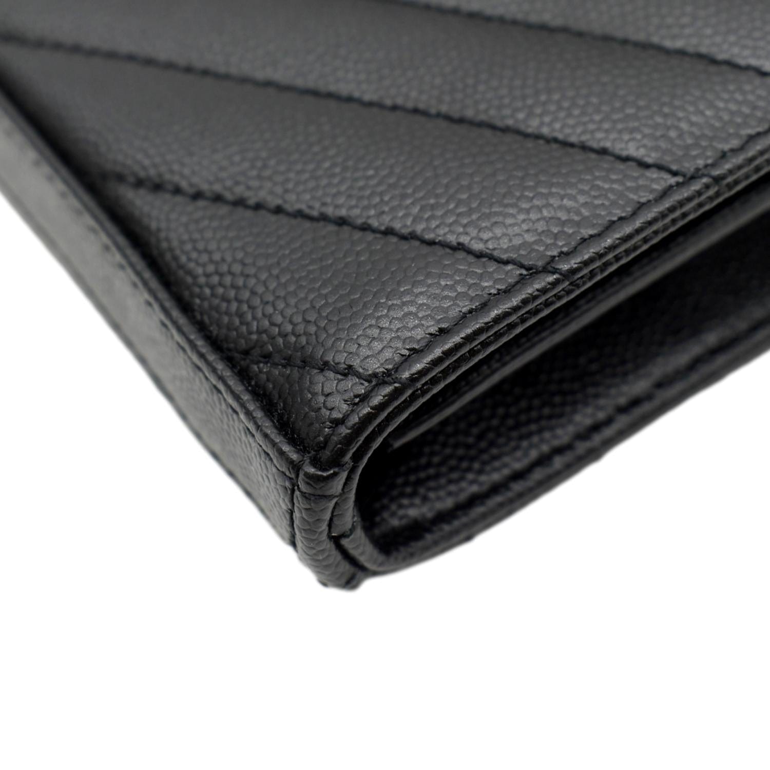 Grained leather chain wallet - Saint Laurent - Men | Luisaviaroma