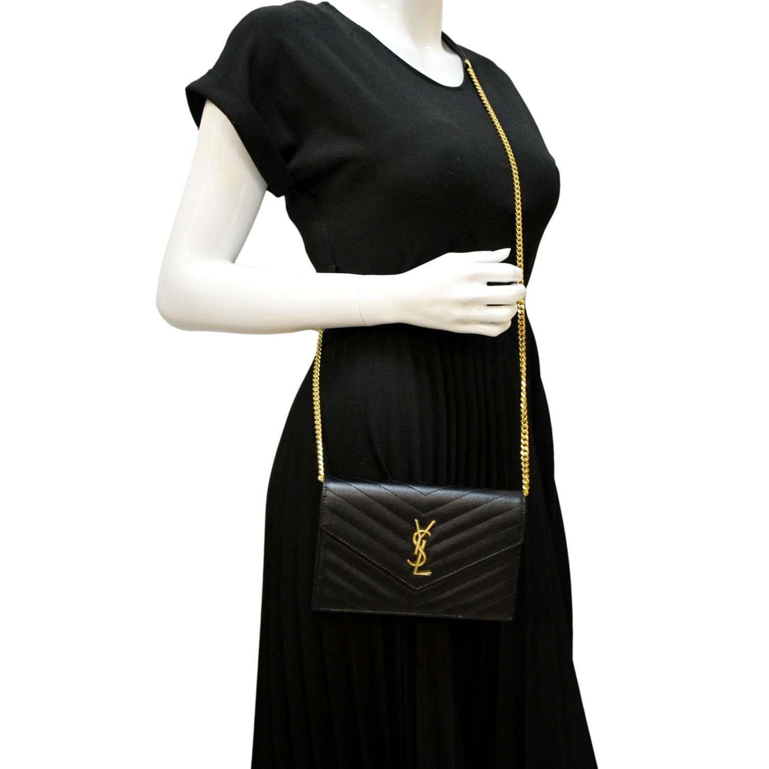 Ysl black handbag chain Clearance