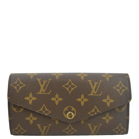 LOUIS VUITTON Sarah Monogram Canvas Wallet Cerise