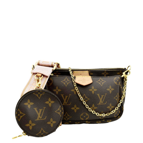 LOUIS VUITTON Multi Pochette Accessoires Monogram Canvas Shoulder Bag Brown