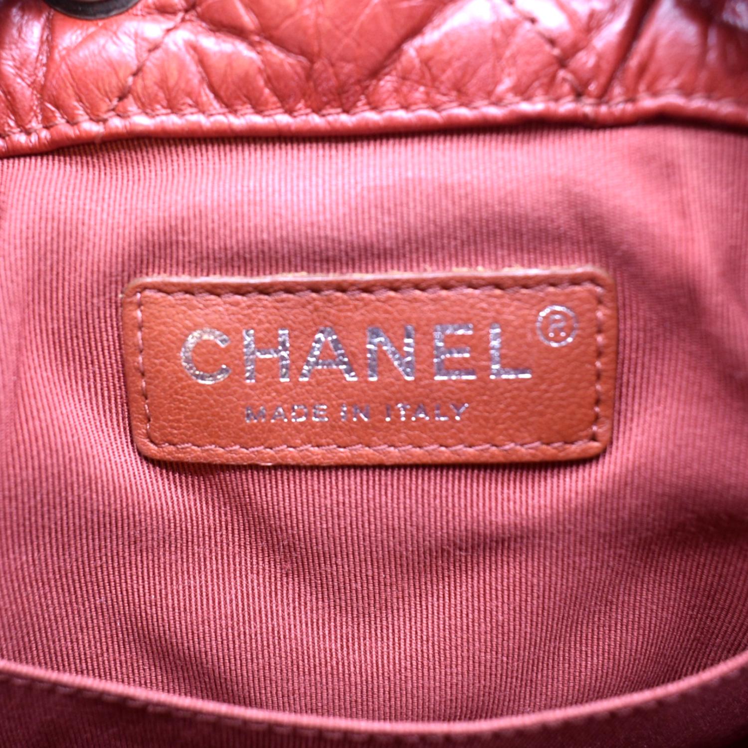 Gabrielle leather backpack Chanel Red in Leather - 35433398