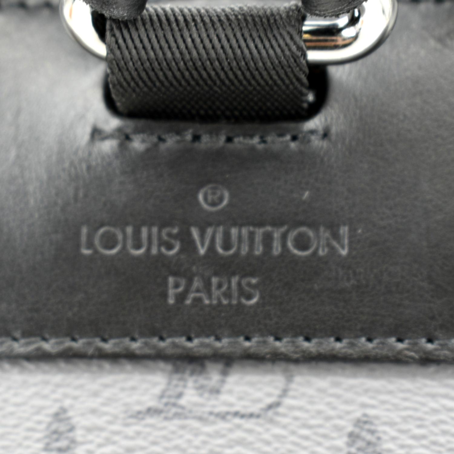 LOUIS VUITTON Christopher PM Reverse Monogram Eclipse Backpack Bag Bla