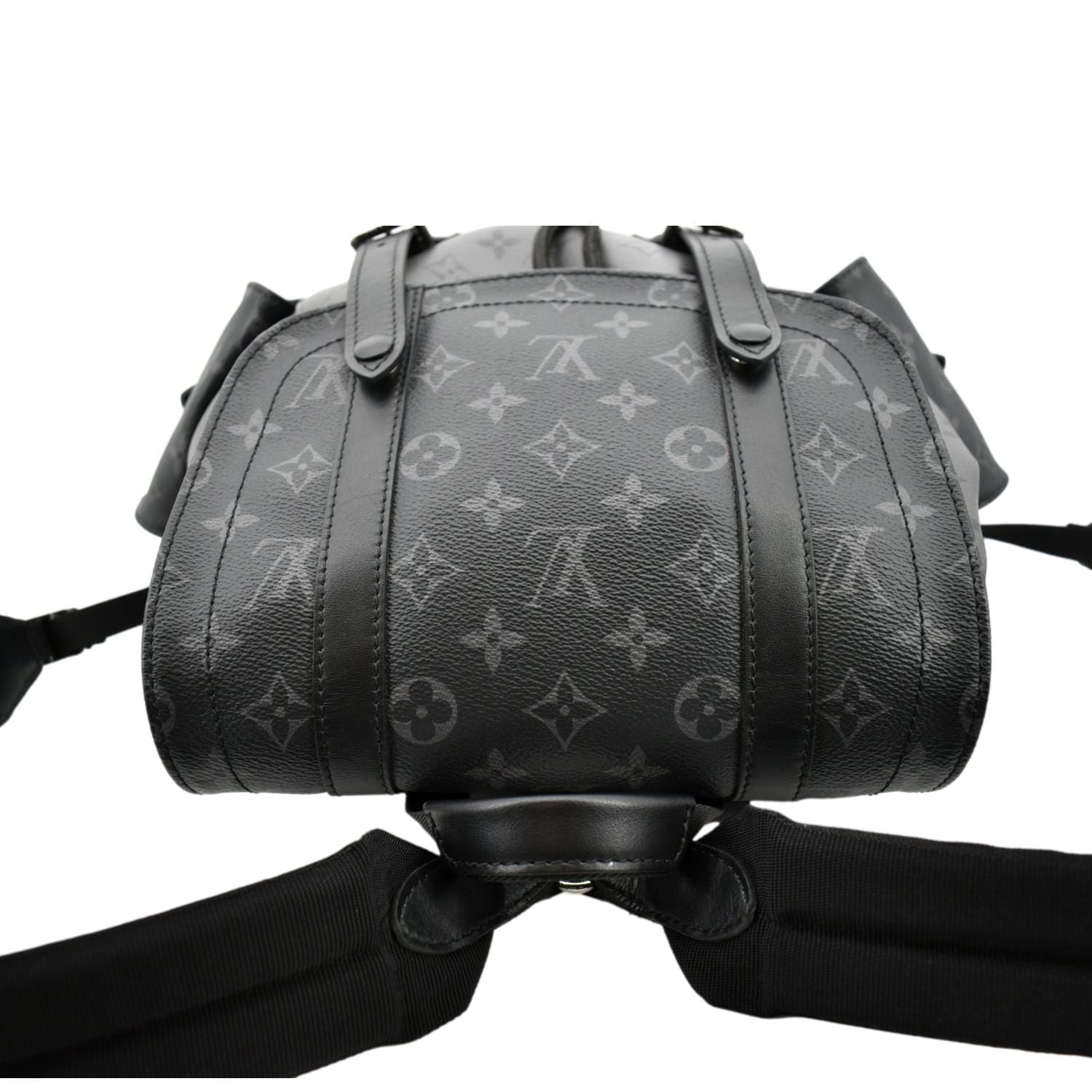 louis vuitton backpack mens black LOUIS VUITTON Christopher PM Reverse Monogram Eclipse Backpack Bag Bla