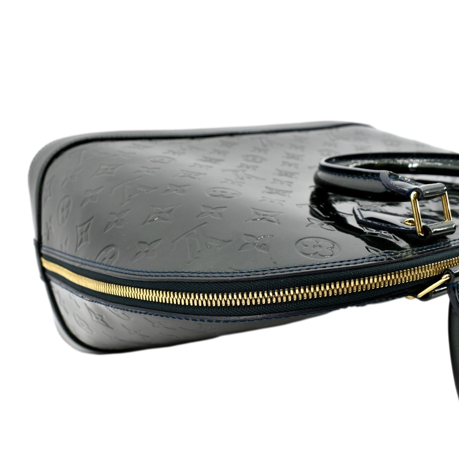 Louis Vuitton Silver Satin Monogram Crossbody Clutch Bag