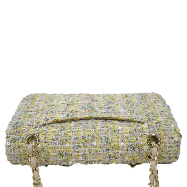 CHANEL Garden Party Flap Medium Tweed  Shoulder Bag Pastel