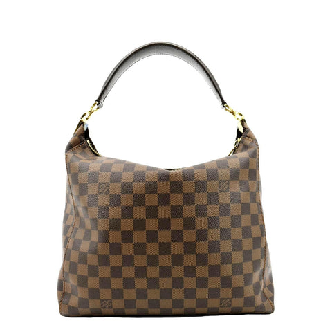 LOUIS VUITTON Portobello PM Damier Ebene Shoulder Bag Brown