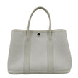 HERMES Garden Party Leather Tote Bag White