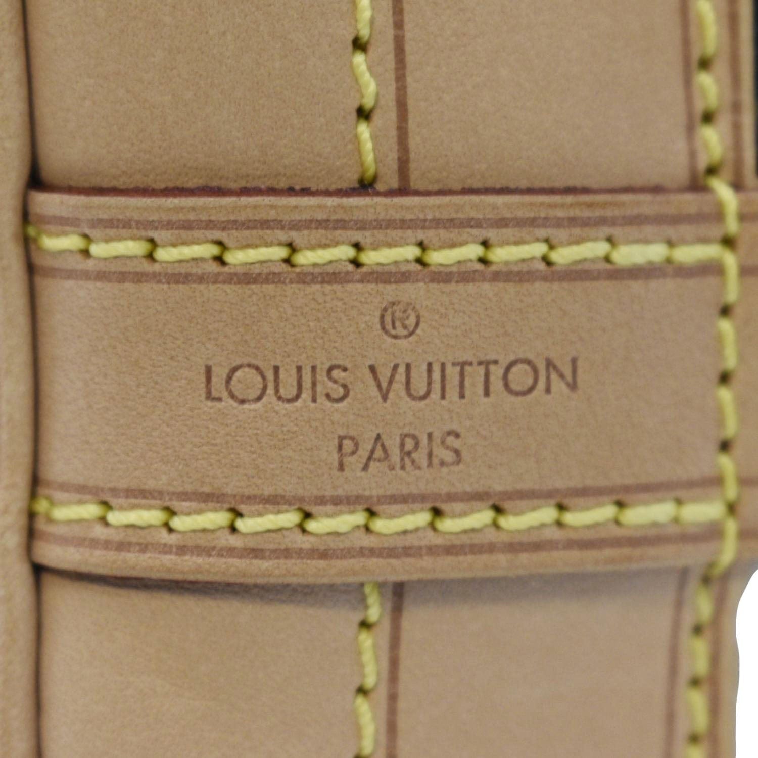 LOUIS VUITTON Noe Monogram Rayures Shoulder Bag Ivory