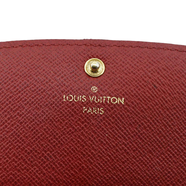 LOUIS VUITTON Emilie Damier Ebene Wallet Brown