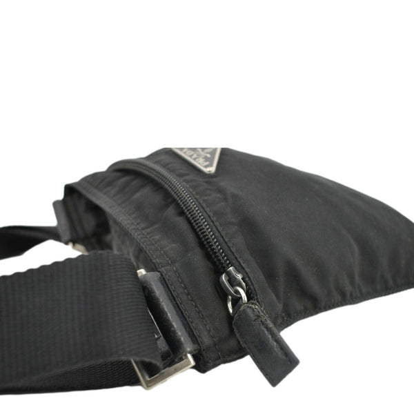 PRADA Nylon Crossbody Messenger Bag Black