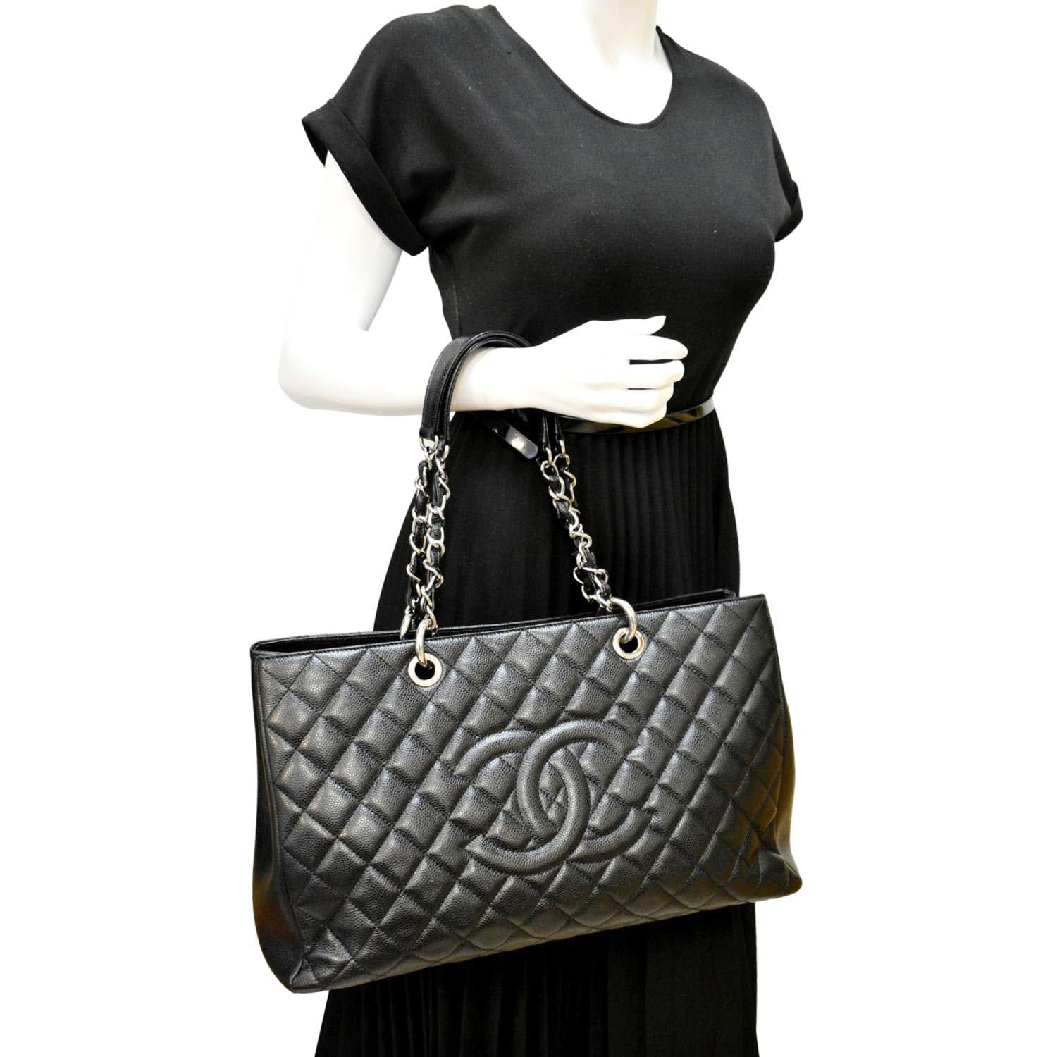 Chanel Timeless Classic Flap Quilted Distressed Large Blck Calfskin Leather  Tote For Sale at 1stDibs