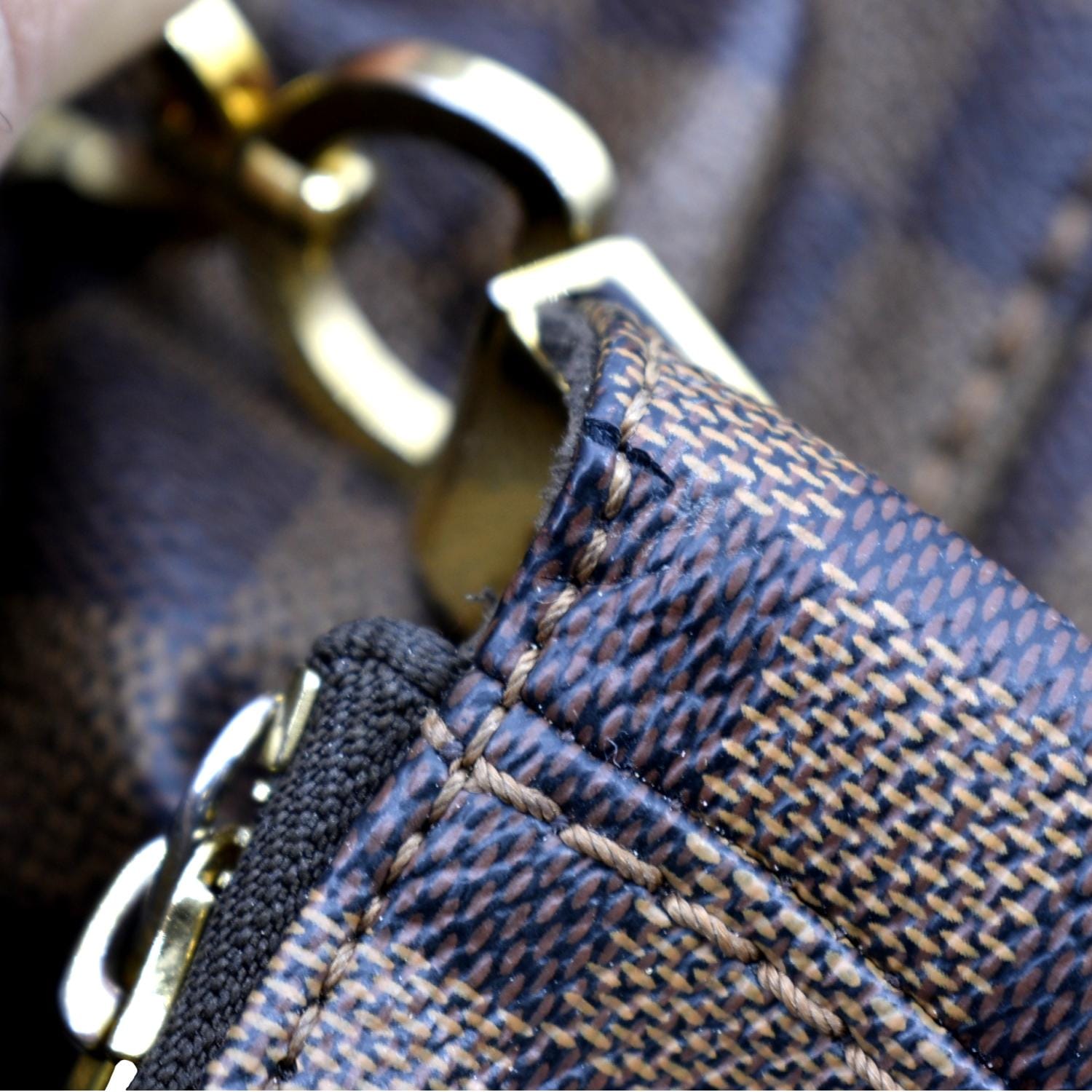 Portobello leather handbag Louis Vuitton Brown in Leather - 31300317
