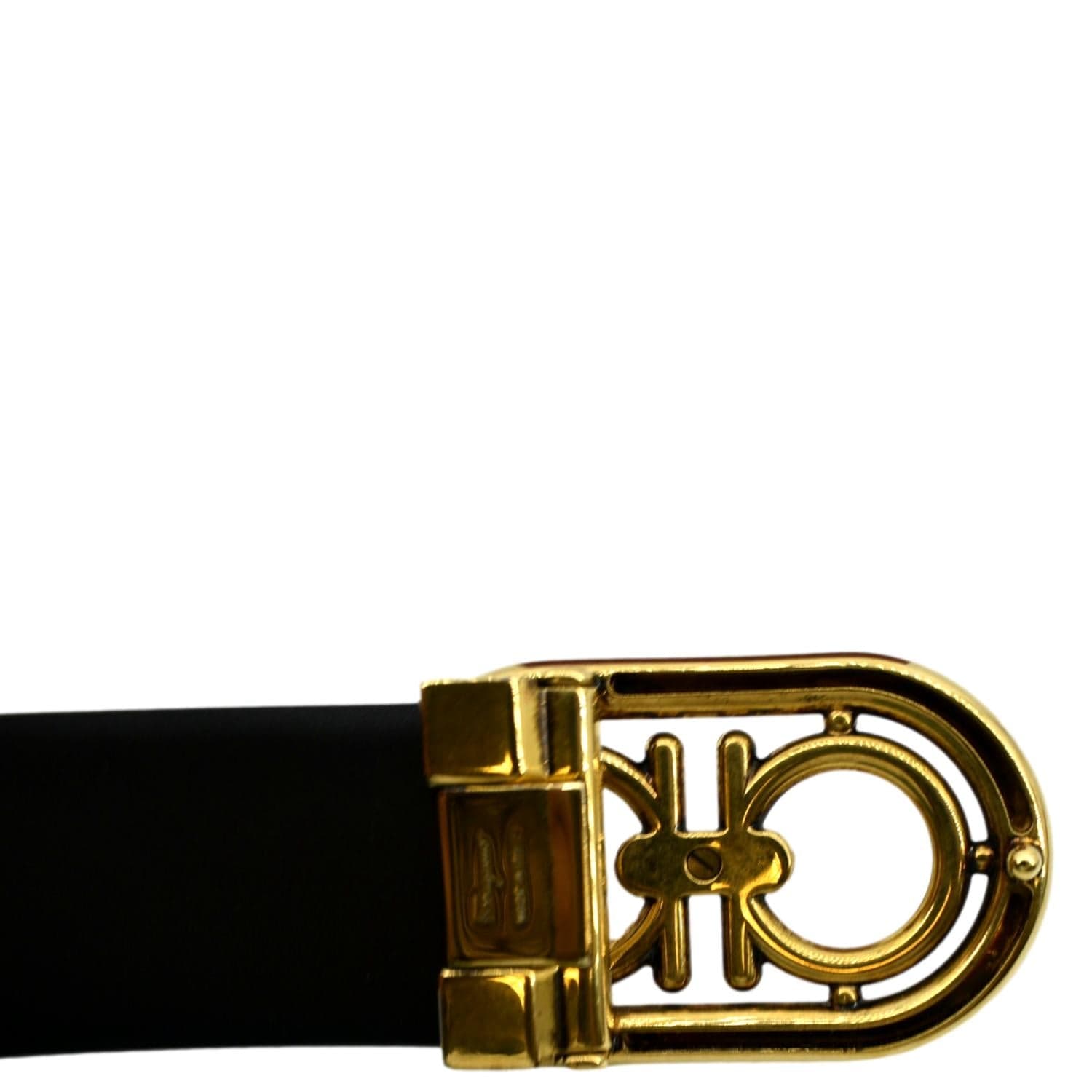 Salvatore Ferragamo belt , Black color , Cut to size