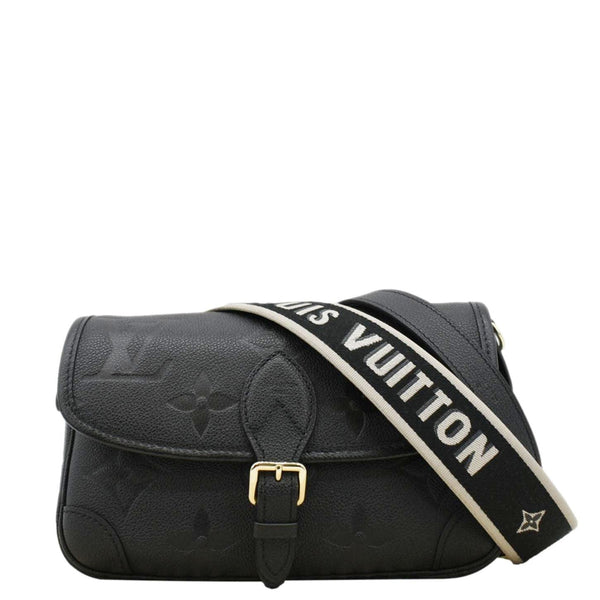LOUIS VUITTON  Empreinte Leather Crossbody Bag Black front look