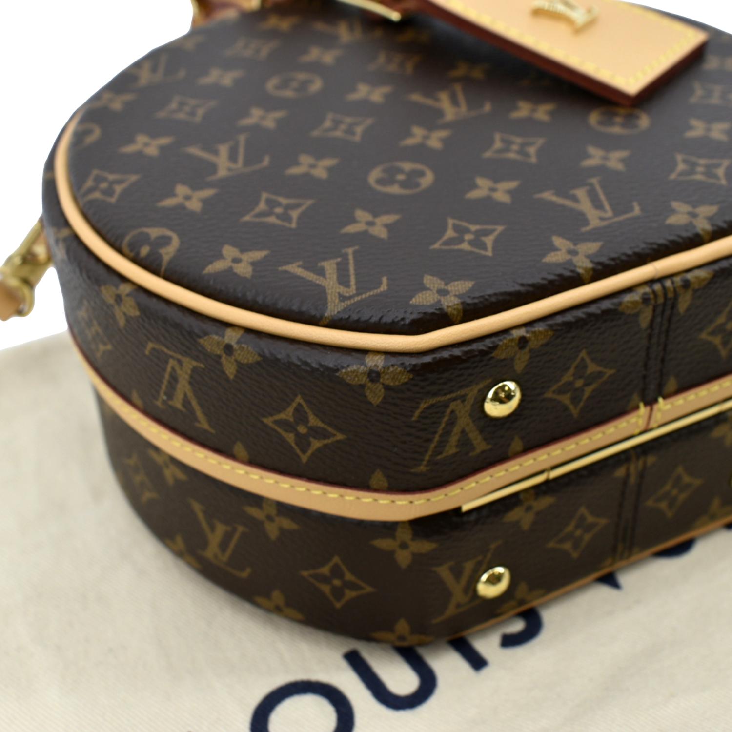 Petite boîte chapeau leather handbag Louis Vuitton Brown in Leather -  35597281