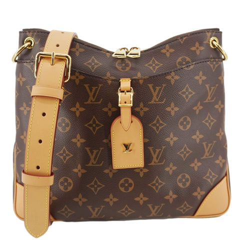 LOUIS VUITTON Odeon NM MM Monogram Canvas Shoulder Bag Brown