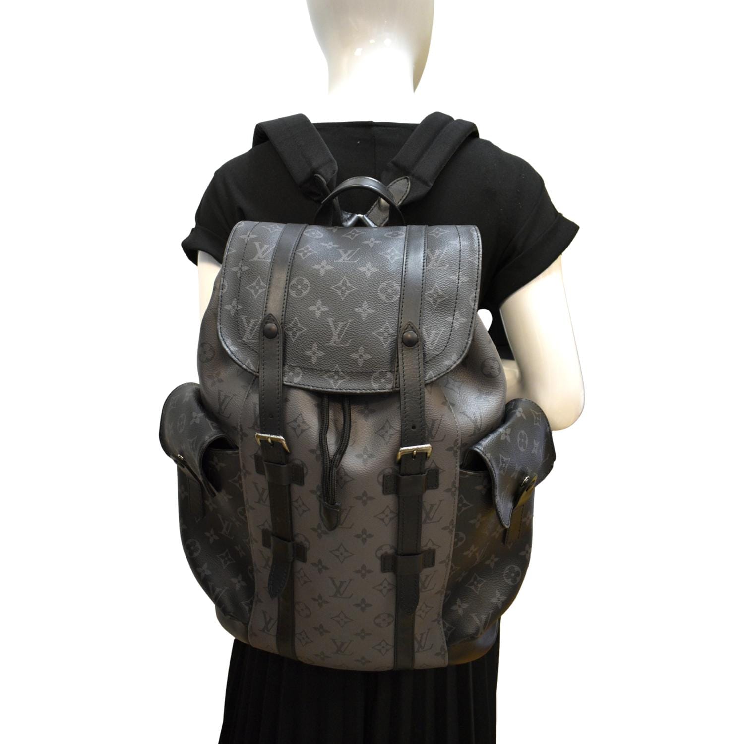 louis vuitton christopher pm monogram backpack LOUIS VUITTON Christopher PM Reverse Monogram Eclipse Backpack Bag Bla