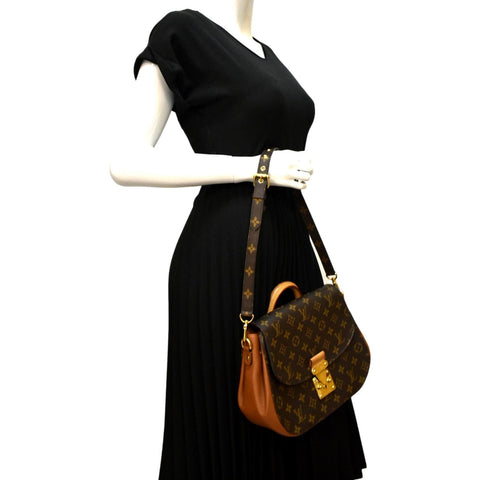 LOUIS VUITTON Eden Noe Monogram Canvas Shoulder Bag Brown