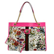GUCCI Floral Rajah Large Canvas Leather Tote Bag Multicolor 537219