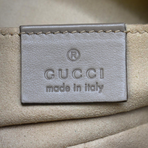 GUCCI GG Marmont Matelasse Mini Leather Crossbody Bag Beige 448065