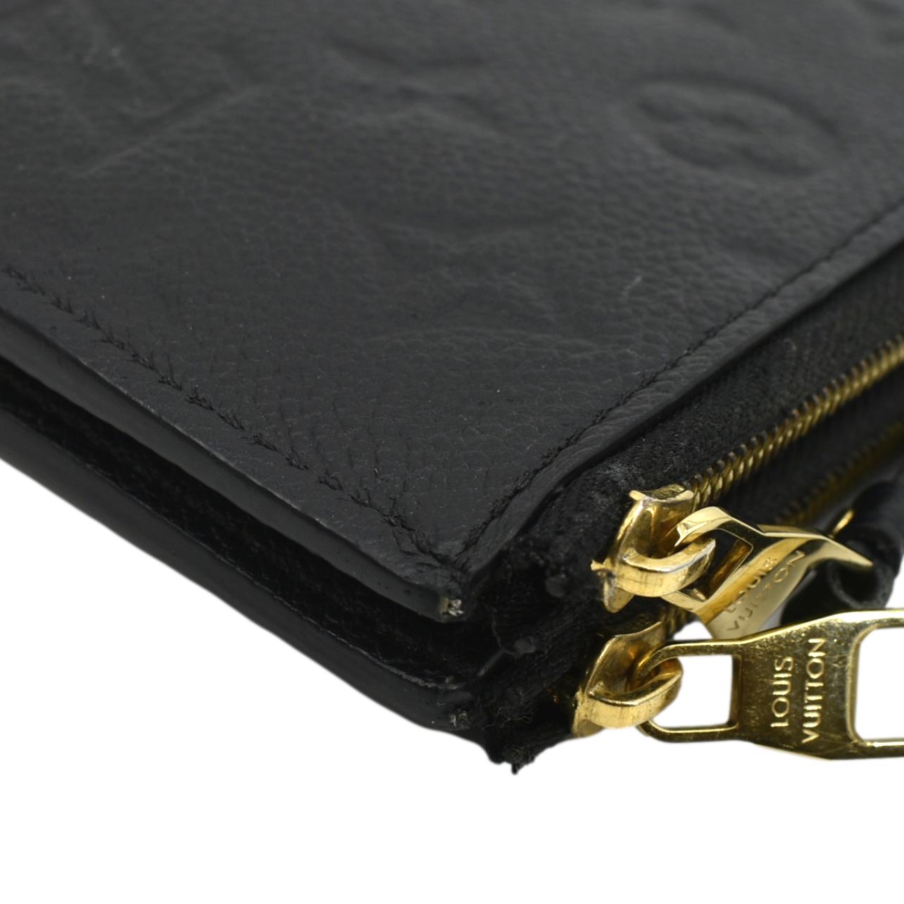 Authentic Louis Vuitton Black Monogram Empreinte Leather Adele