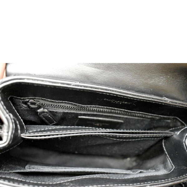 Yves Saint Laurent Toy Matelasse Leather Crossbody Bag in Black Color - Inside