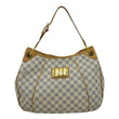 LOUIS VUITTON Galliera PM Damier Azur Shoulder Hobo Bag White