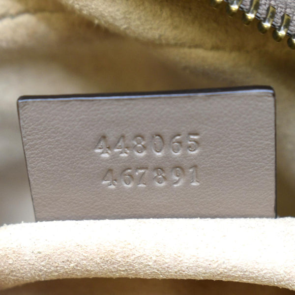 GUCCI GG Marmont Matelasse Mini Leather Crossbody Bag Beige 448065