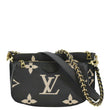 LOUIS VUITTON Multi Pochette Accessoires Bicolor Monogram Empreinte Crossbody Bag Black