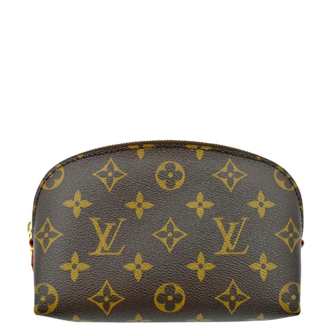 LOUIS VUITTON PM Monogram Canvas Cosmetic Pouch Brown