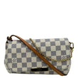 LOUIS VUITTON Favorite MM Damier Azur Crossbody Bag White