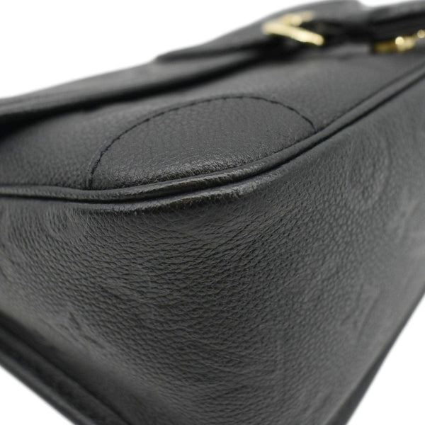 LOUIS VUITTON  Empreinte Leather Crossbody Bag Black lower left corner look