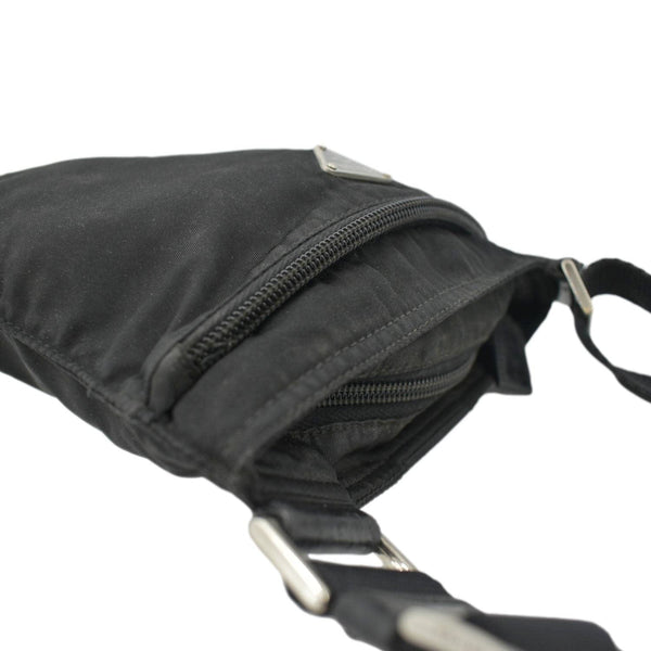 PRADA Nylon Crossbody Messenger Bag Black
