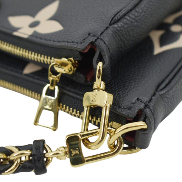 LOUIS VUITTON Multi Pochette Accessoires Bicolor Monogram Empreinte Crossbody Bag Black