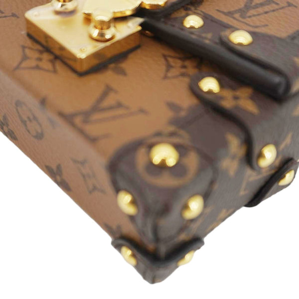 LOUIS VUITTON Essential Trunk NM Reverse Monogram Canvas Crossbody Bag Brown