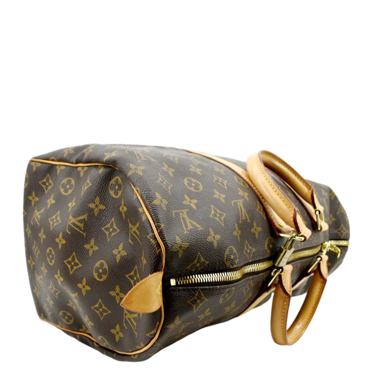 Louis Vuitton Monogram LV SPEEDY 25 Handbag Browns Canvas Bag - FAIR to GOOD