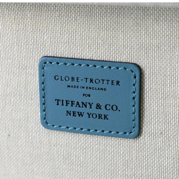 TIFFANY & CO Globe Trotter Leather Trunk Shoulder Bag Blue