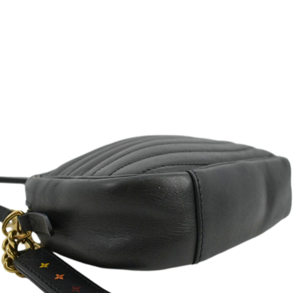 LOUIS VUITTON New Wave Quilted Leather Camera Bag Black