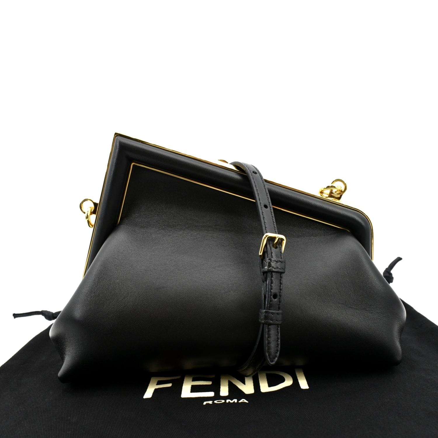 FENDI Shoulder bag BAGUETTE MIDI in black