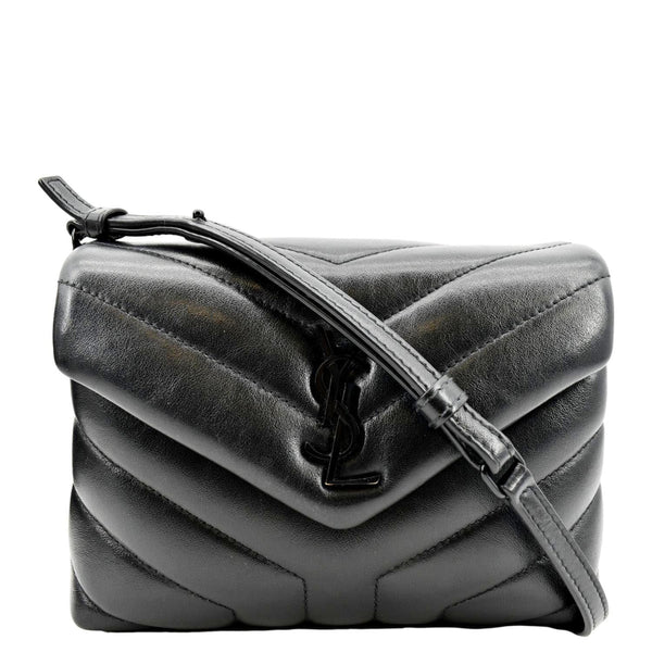 Yves Saint Laurent Toy Matelasse Leather Crossbody Bag in Black Color