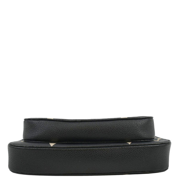 LOUIS VUITTON Multi Pochette Accessoires Bicolor Monogram Empreinte Crossbody Bag Black
