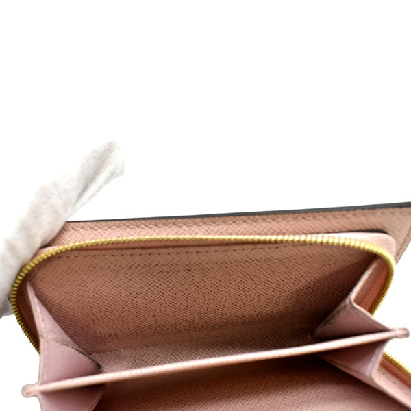 LOUIS VUITTON Juliette Monogram Canvas Wallet Rose pink