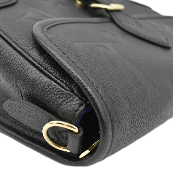 LOUIS VUITTON  Empreinte Leather Crossbody Bag Black upper left corner look
