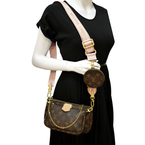 LOUIS VUITTON Multi Pochette Accessoires Monogram Canvas Shoulder Bag Brown