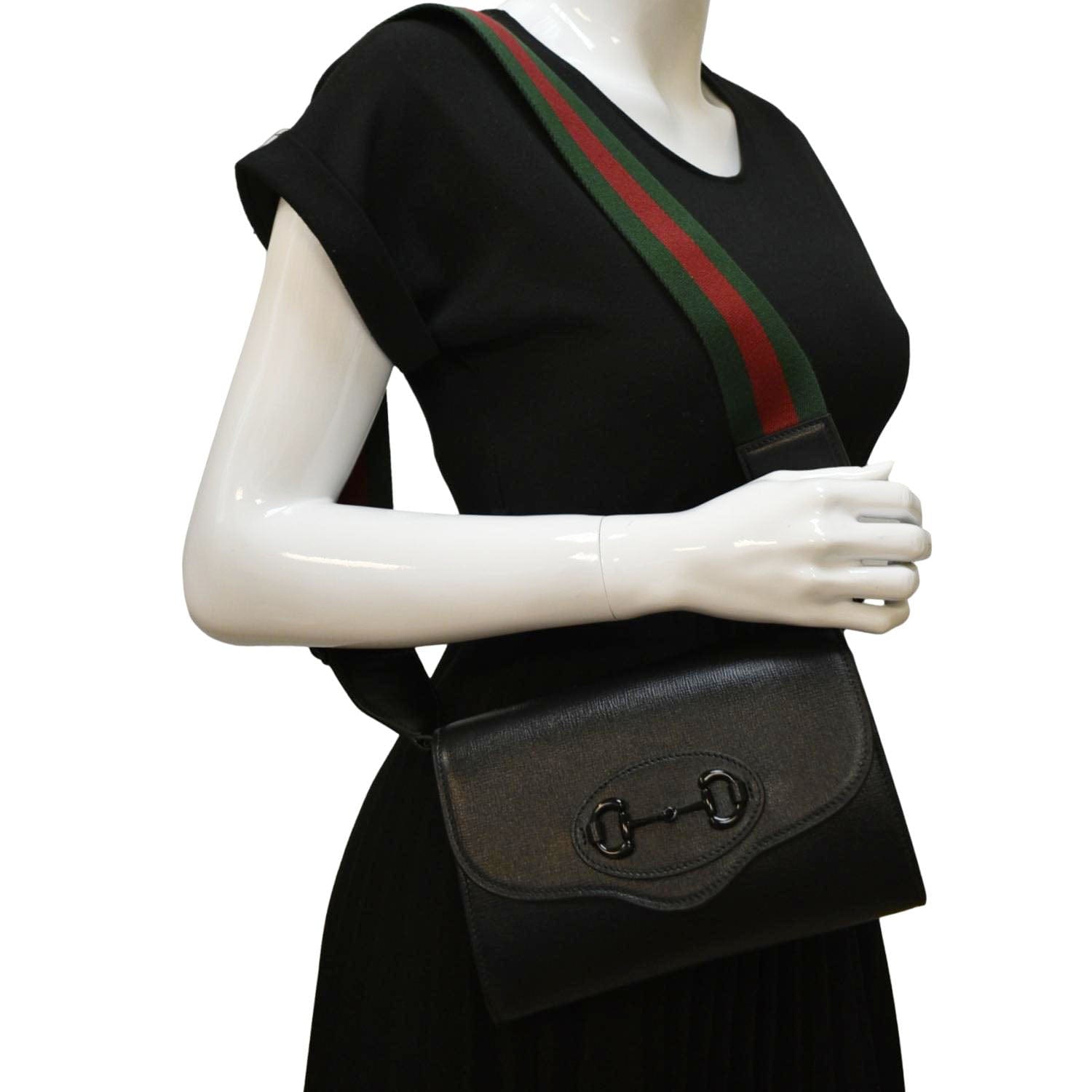 Gucci: Black Mini Horsebit 1955 Bag