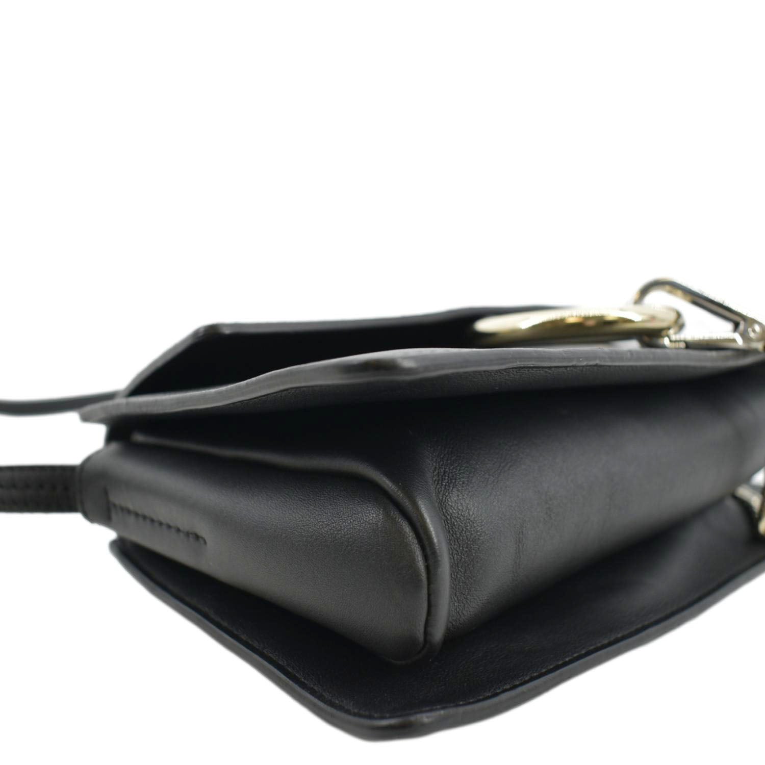 Small Faye Leather And Suede Shoulder Bag