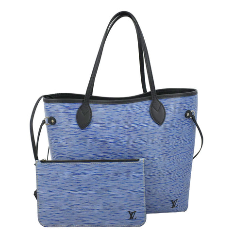 Louis Vuitton Ivory & blue Coated Canvas & Leather Damier Azur Neverfull  Bag — Labels Resale Boutique